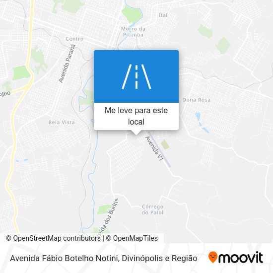 Avenida Fábio Botelho Notini mapa