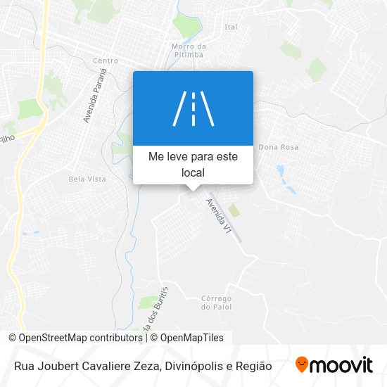 Rua Joubert Cavaliere Zeza mapa