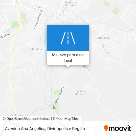 Avenida Ana Angélica mapa