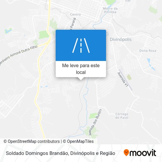 Soldado Domingos Brandão mapa