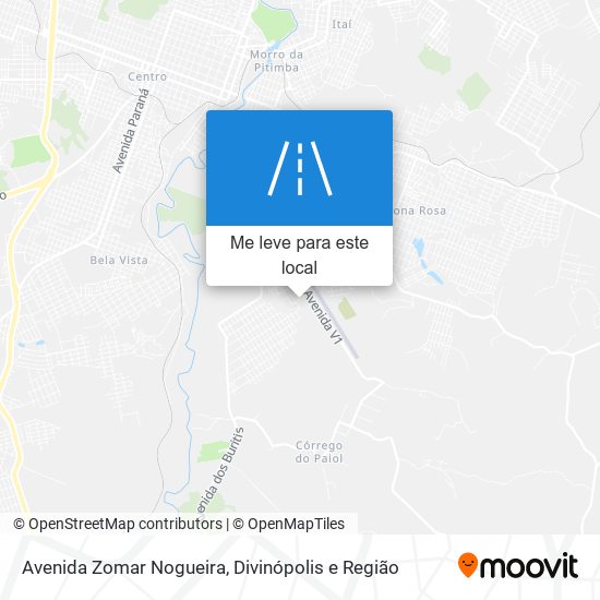 Avenida Zomar Nogueira mapa