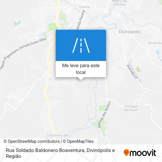 Rua Soldado Baldonero Boaventura mapa