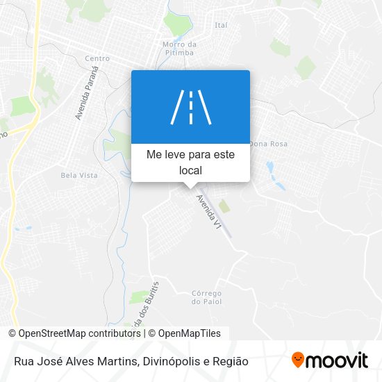 Rua José Alves Martins mapa