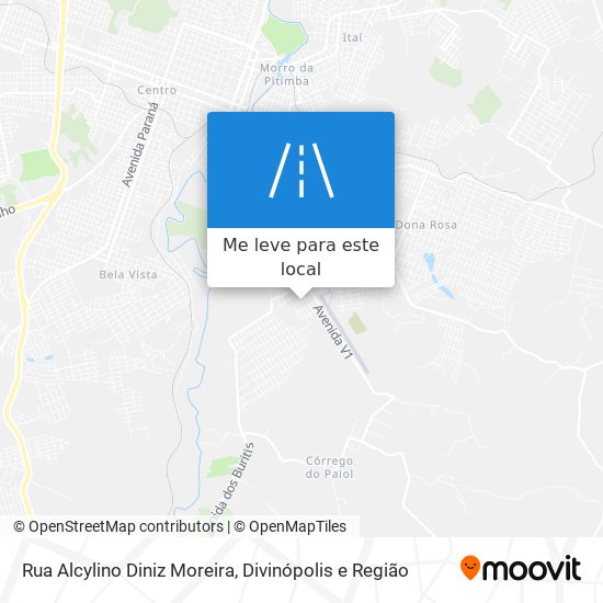 Rua Alcylino Diniz Moreira mapa