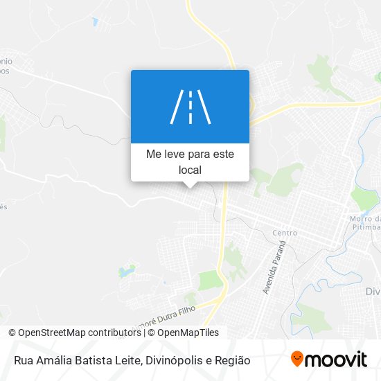 Rua Amália Batista Leite mapa