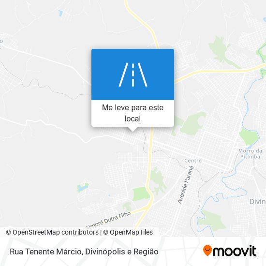 Rua Tenente Márcio mapa
