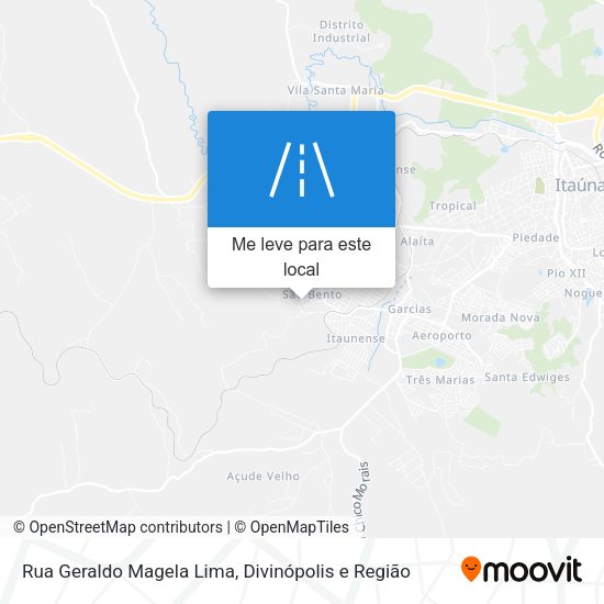Rua Geraldo Magela Lima mapa