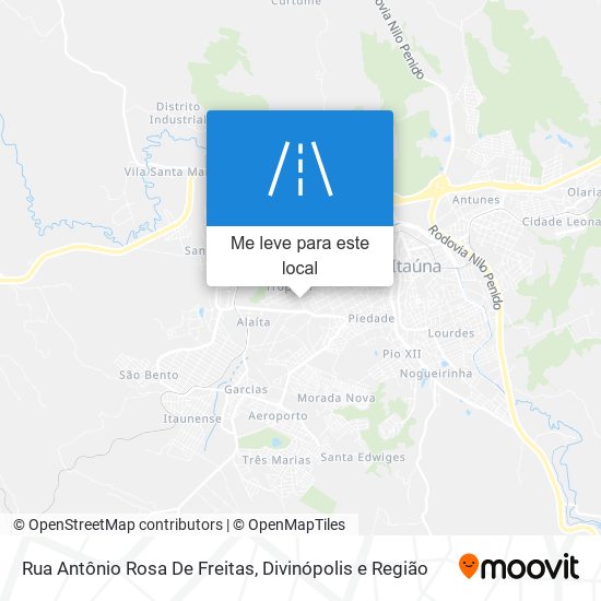 Rua Antônio Rosa De Freitas mapa
