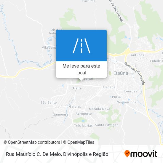 Rua Maurício C. De Melo mapa