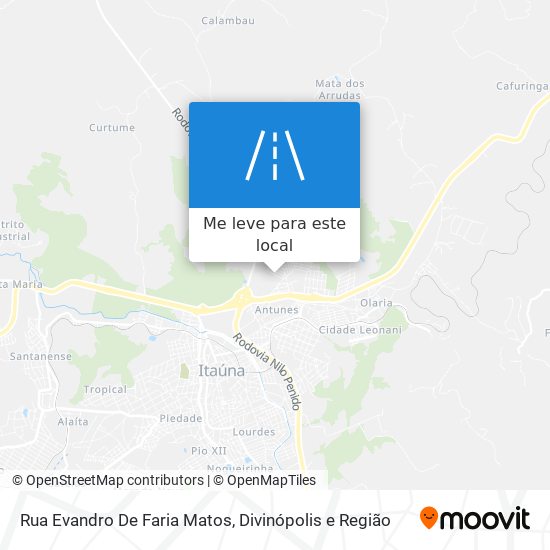 Rua Evandro De Faria Matos mapa