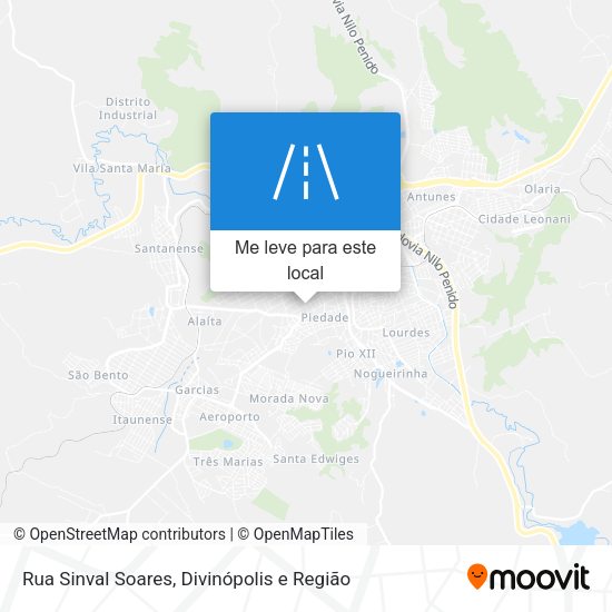 Rua Sinval Soares mapa
