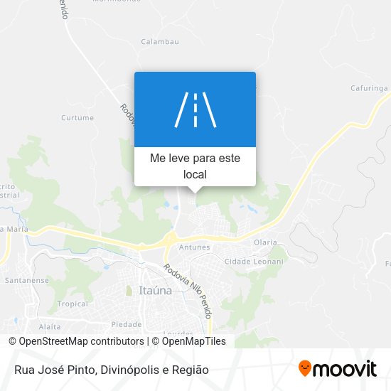 Rua José Pinto mapa