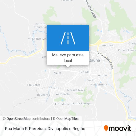 Rua Maria F. Parreiras mapa