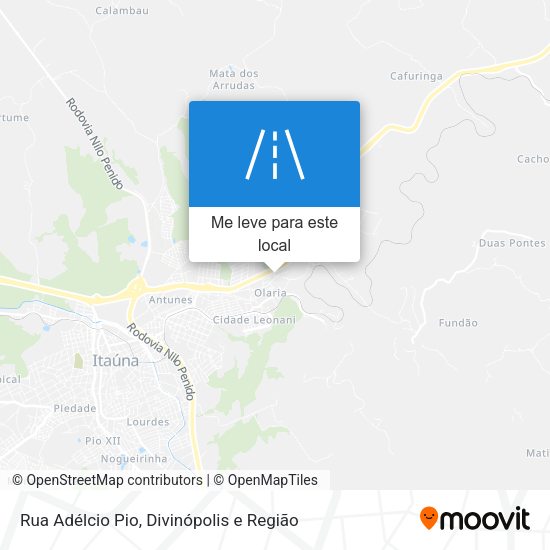 Rua Adélcio Pio mapa