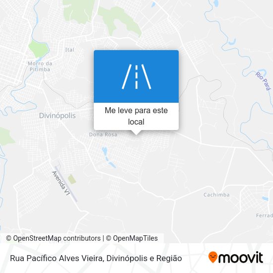Rua Pacífico Alves Vieira mapa