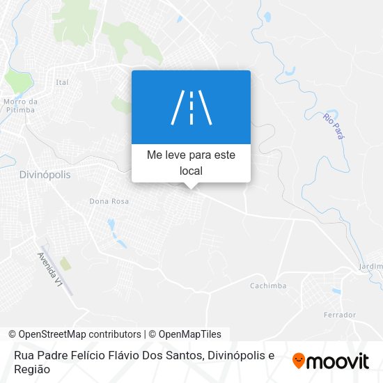 Rua Padre Felício Flávio Dos Santos mapa