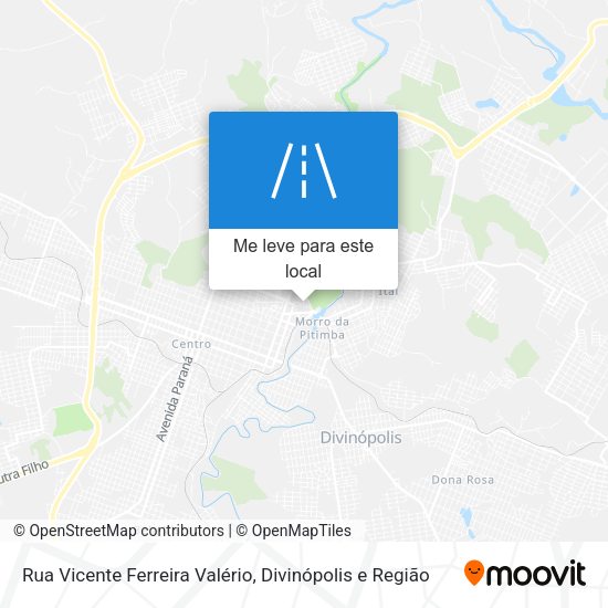 Rua Vicente Ferreira Valério mapa