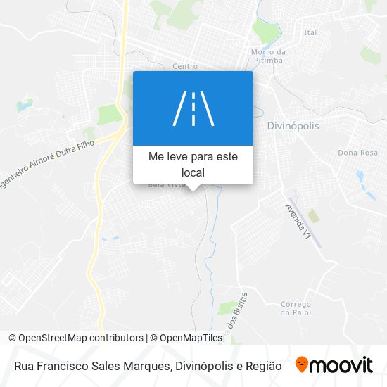 Rua Francisco Sales Marques mapa