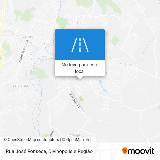Rua José Fonseca mapa