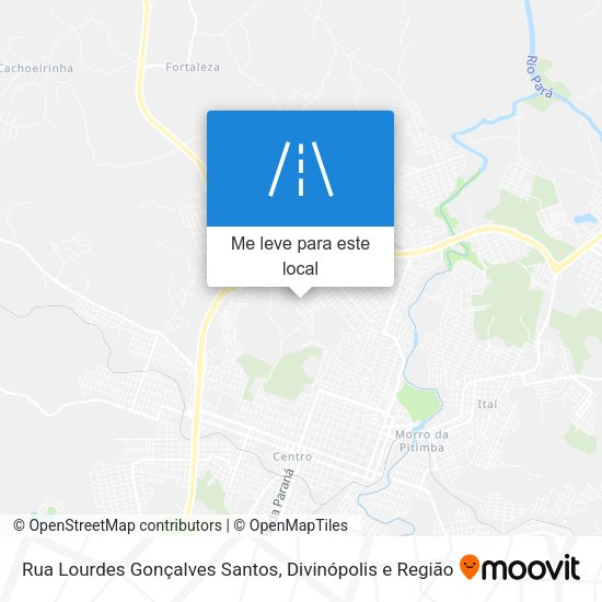 Rua Lourdes Gonçalves Santos mapa
