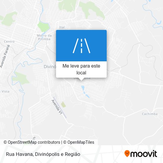 Rua Havana mapa