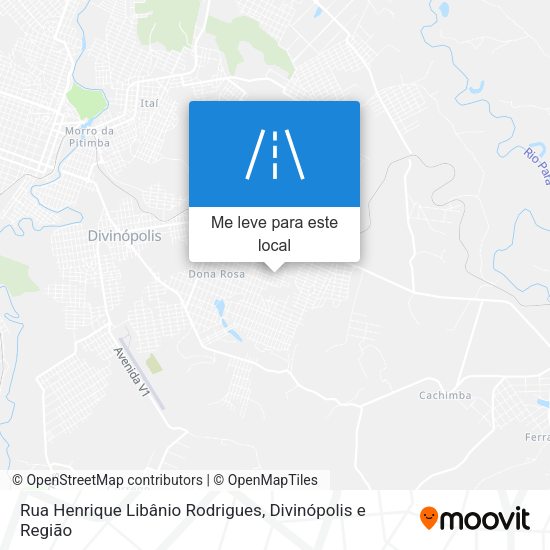 Rua Henrique Libânio Rodrigues mapa
