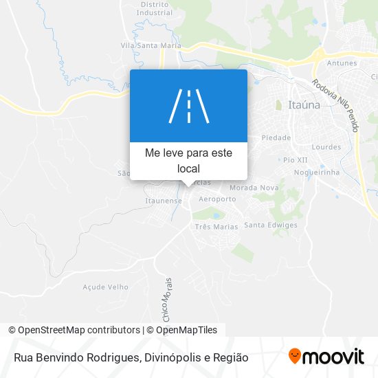 Rua Benvindo Rodrigues mapa