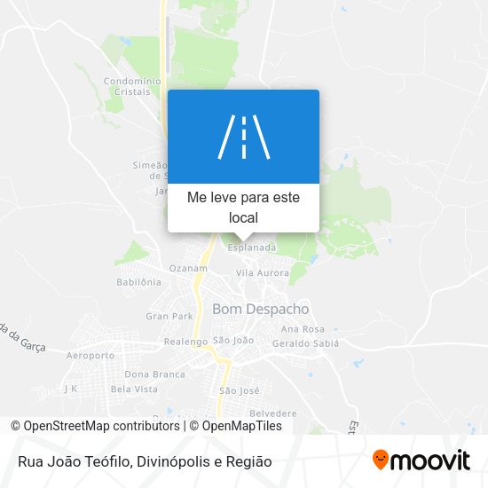 Rua João Teófilo mapa