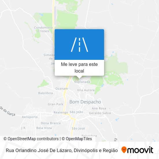 Rua Orlandino José De Lázaro mapa