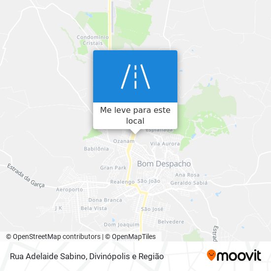 Rua Adelaide Sabino mapa