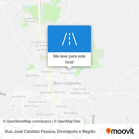 Rua José Candido Pessoa mapa