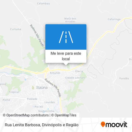 Rua Lenita Barbosa mapa