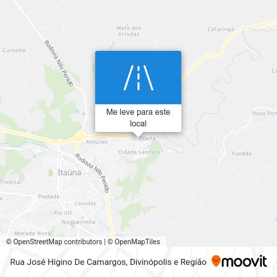 Rua José Higino De Camargos mapa