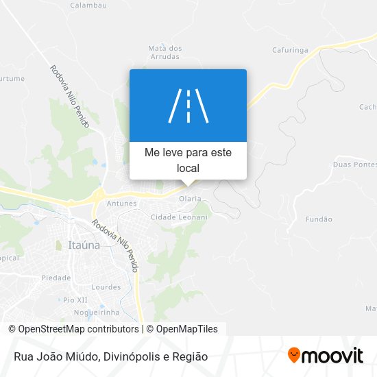 Rua João Miúdo mapa