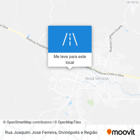 Rua Joaquim José Ferreira mapa