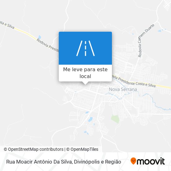 Rua Moacir Antônio Da Silva mapa