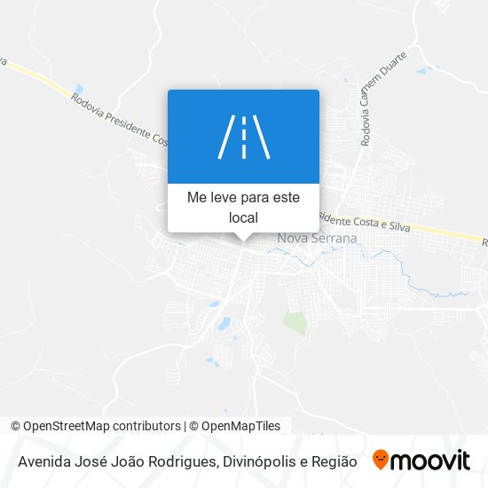 Avenida José João Rodrigues mapa