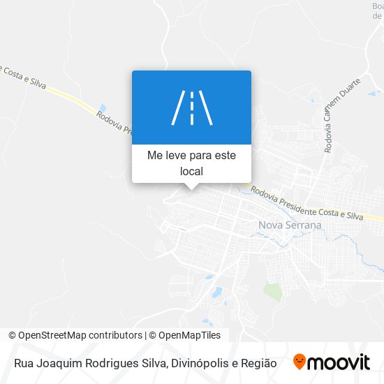 Rua Joaquim Rodrigues Silva mapa