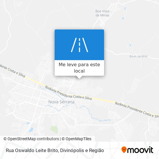 Rua Oswaldo Leite Brito mapa