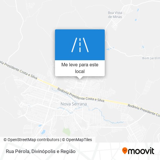 Rua Pérola mapa