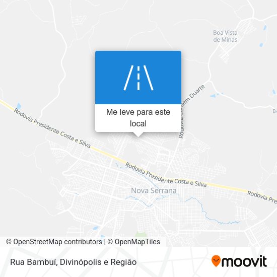 Rua Bambuí mapa