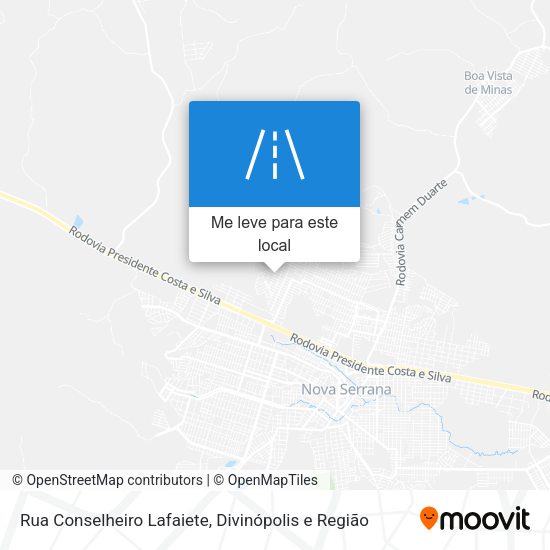 Rua Conselheiro Lafaiete mapa