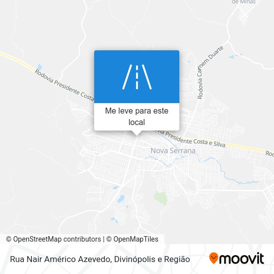 Rua Nair Américo Azevedo mapa