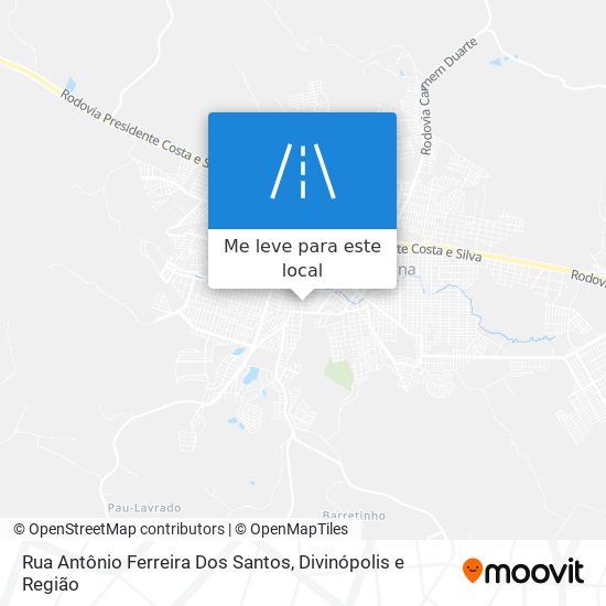 Rua Antônio Ferreira Dos Santos mapa