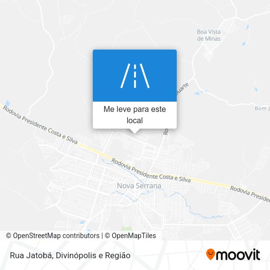 Rua Jatobá mapa