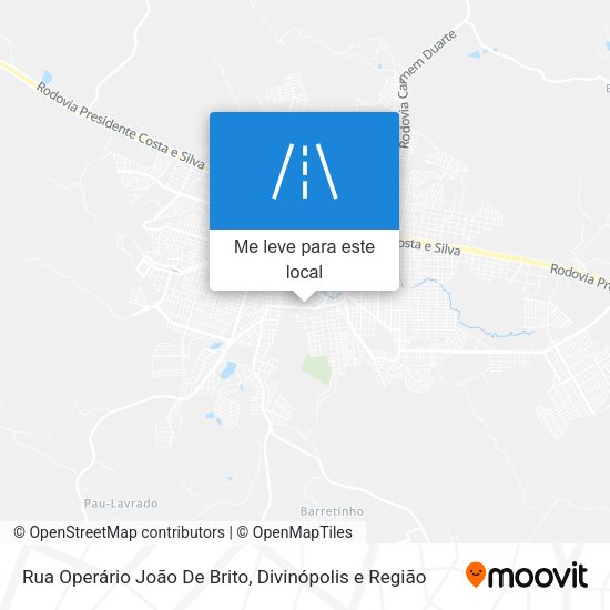 Rua Operário João De Brito mapa
