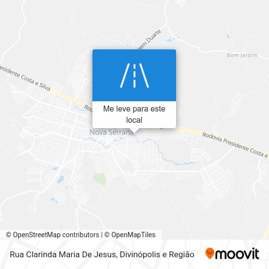 Rua Clarinda Maria De Jesus mapa