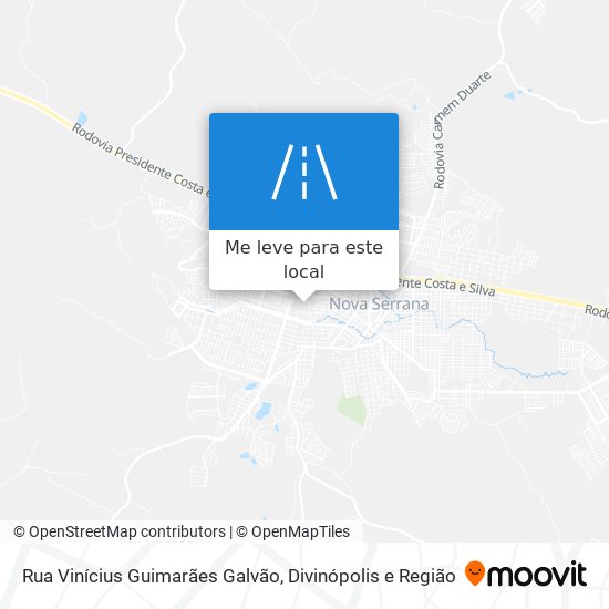 Rua Vinícius Guimarães Galvão mapa