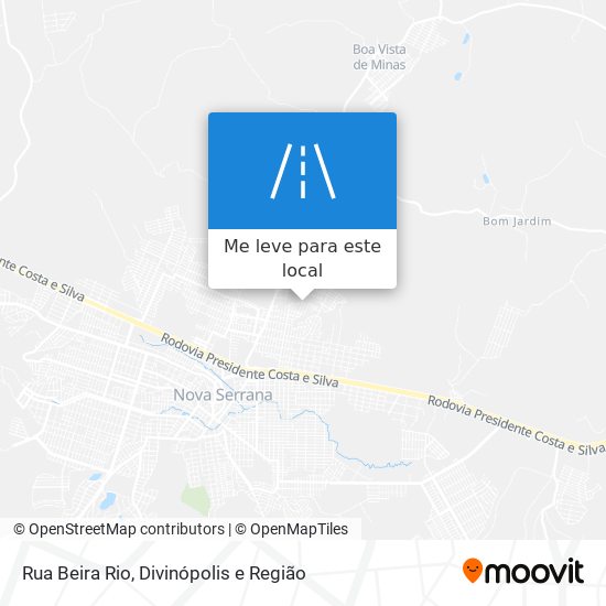 Rua Beira Rio mapa