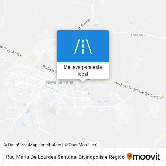 Rua Maria De Lourdes Santana mapa